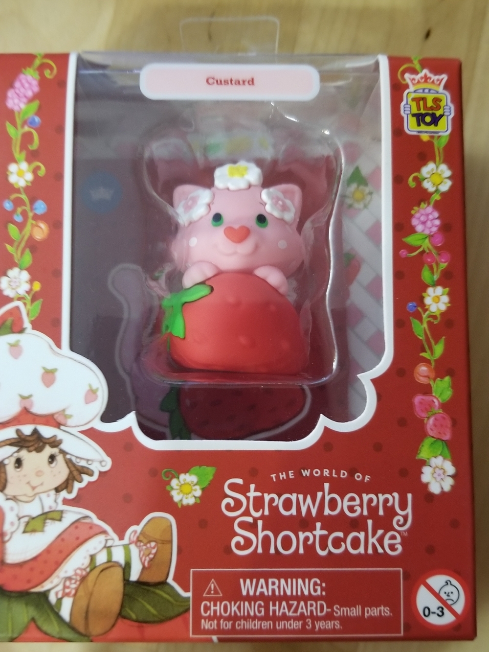 Strawberry Shortcake Custard Cheebee Mini Figure - Pink E Red Strawberry Spring